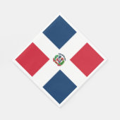 vlag Dominicaanse Republiek Servet (Hoek)