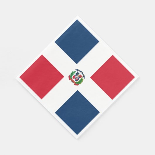 vlag Dominicaanse Republiek Servet (Hoek)