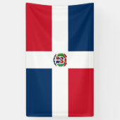 vlag Dominicaanse Republiek Spandoek (Verticaal)