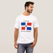 vlag Dominicaanse Republiek T-shirt (Voorkant volledig)