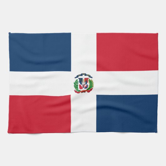 vlag Dominicaanse Republiek Theedoek (Horizontaal)
