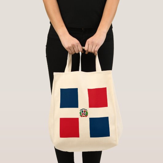 vlag Dominicaanse Republiek Tote Bag (Voorkant (product))