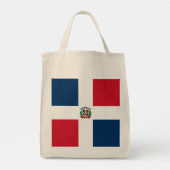 vlag Dominicaanse Republiek Tote Bag (Achterkant)