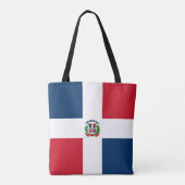 vlag Dominicaanse Republiek Tote Bag (Achterkant)
