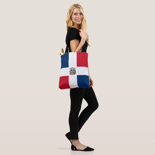vlag Dominicaanse Republiek Tote Bag (Op model)