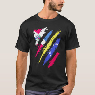 Vlag Dominicaanse Republiek Venezuela Geteeld Land T-shirt