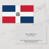 vlag Dominicaanse Republiek Visitekaartje (Voorkant / Achterkant)