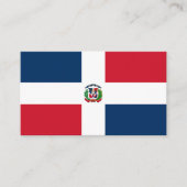 vlag Dominicaanse Republiek Visitekaartje (Voorkant)