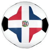 vlag Dominicaanse Republiek Voetbal (Gedraaid)