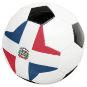 vlag Dominicaanse Republiek Voetbal (Drie kwart)