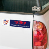 Vlag Donald Trump Bumpersticker (Op Truck)