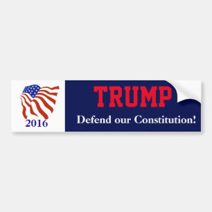 Vlag Donald Trump Bumpersticker