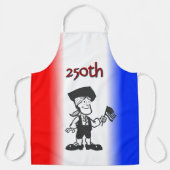 Vlag Dragende Koloniale Man 250ste Schort (Voorkant)