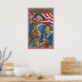 Vlag drager en Drummer Boy Poster (Keuken)