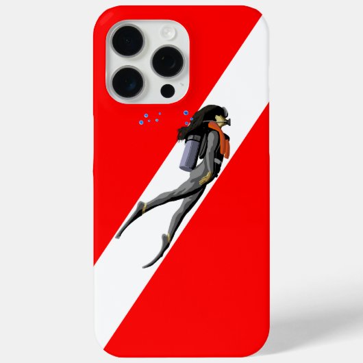 Vlag duiken en duiken Case-Mate iPhone case (Achterkant)