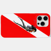 Vlag duiken en duiken Case-Mate iPhone case (Achterkant (horizontaal))