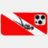 Vlag duiken en duiken Case-Mate iPhone case (Achterkant (horizontaal))