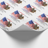 Vlag & Eagle Donald J Trump Quote Cadeaupapier (Hoek)