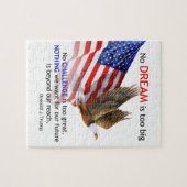 Vlag & Eagle Donald J Trump Quote Legpuzzel (Horizontaal)