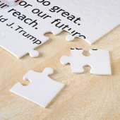 Vlag & Eagle Donald J Trump Quote Legpuzzel (Zijkant)