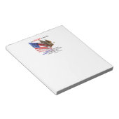 Vlag & Eagle Donald J Trump Quote Notitieblok (Schuin)