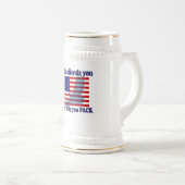 Vlag & Eagle Patriot - Amerikaanse vlag Bierpul (Voorkant rechts)