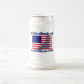 Vlag & Eagle Patriot - Amerikaanse vlag Bierpul (Center)