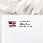 Vlag & Eagle Patriot - Amerikaanse vlag Etiket (Insitu)