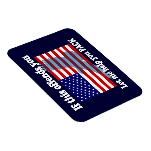 Vlag & Eagle Patriot - Amerikaanse vlag Magneet (Rechterzijde)