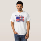 Vlag & Eagle Patriot - Amerikaanse vlag T-shirt (Voorkant volledig)