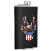 Vlag Eagle Shield Patriotic USA Heupfles (Rechts)