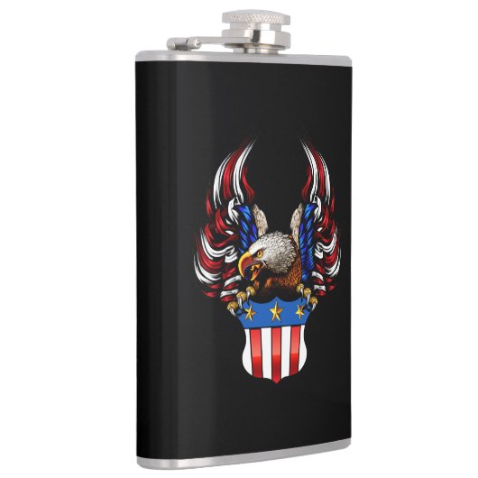 Vlag Eagle Shield Patriotic USA Heupfles (Rechts)