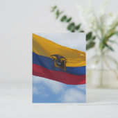 vlag ecuador briefkaart (Staand voorkant)