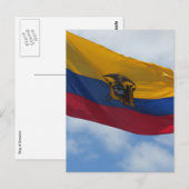 vlag ecuador briefkaart (Voorkant / Achterkant)