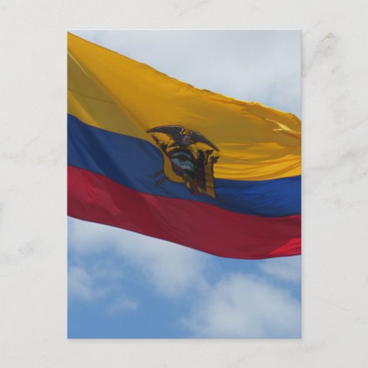 vlag ecuador briefkaart (Voorkant)