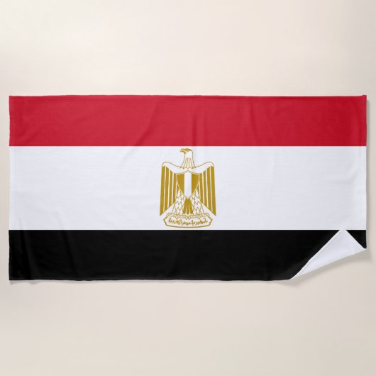 Vlag Egypte Strandlaken (Voorkant)