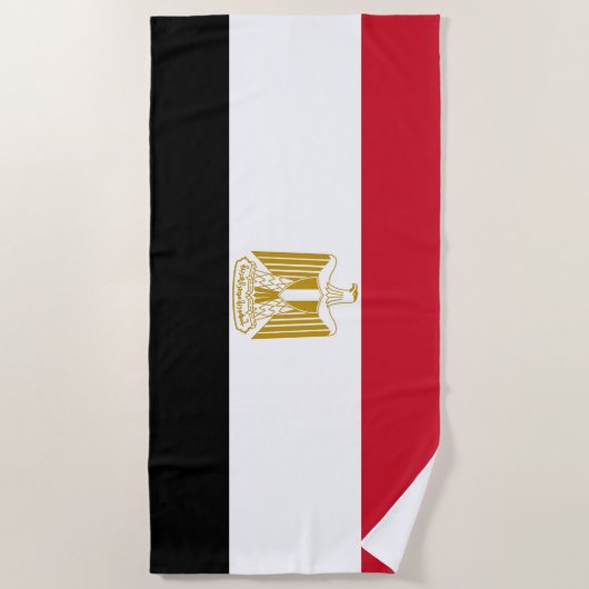 Vlag Egypte Strandlaken (Voorkant)
