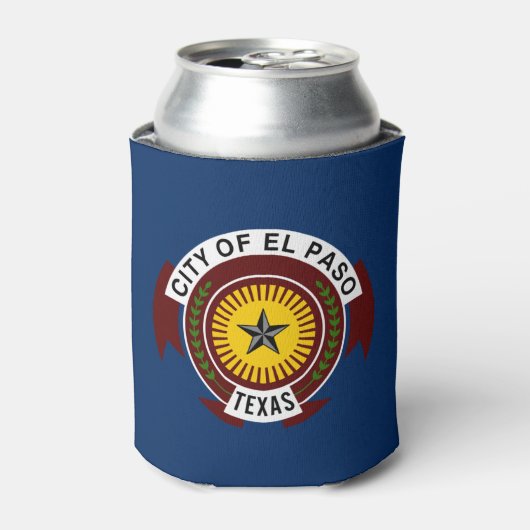 vlag El Paso (Texas) Blikjeskoeler (Blikje Voorkant)