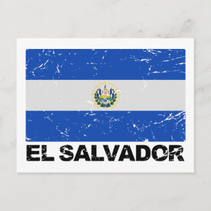 vlag El Salvador Briefkaart