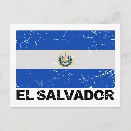  vlag El Salvador Briefkaart (Voorkant)