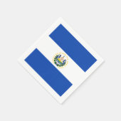 Vlag: El Salvador Servetten (Hoek)