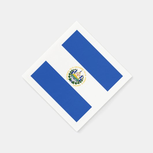 Vlag: El Salvador Servetten (Hoek)