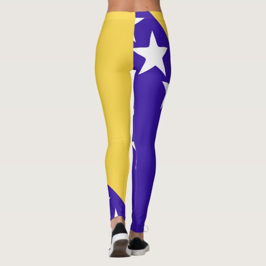Vlag Emblem van Bosnië en Herzegovina Leggings (Achterkant)