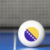 Vlag Emblem van Bosnië en Herzegovina Pingpongbal (Net)