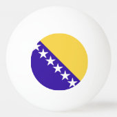 Vlag Emblem van Bosnië en Herzegovina Pingpongbal (Voorkant)