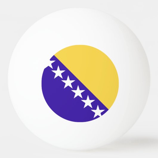 Vlag Emblem van Bosnië en Herzegovina Pingpongbal (Voorkant)