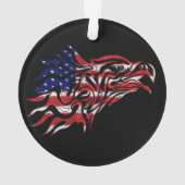 Vlag en adelaar, geverfd ornament (achterkant)