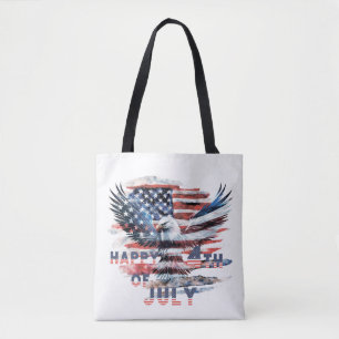 Vlag en adelaar van de Verenigde Staten. Onafhanke Tote Bag