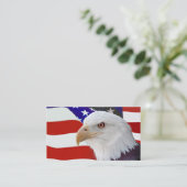 Vlag en adelaar visitekaartje (Staand voorkant)