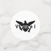 Vlag en eilanden van de Amerikaanse Maagdeneilande Confetti (Kleine voorkant)